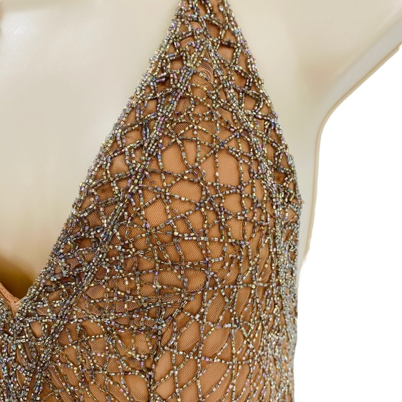 X by NBD | NEW Rischa Sequins V-Neck Cocktail Mini Dress in Candy Size M - Picture 5 of 11